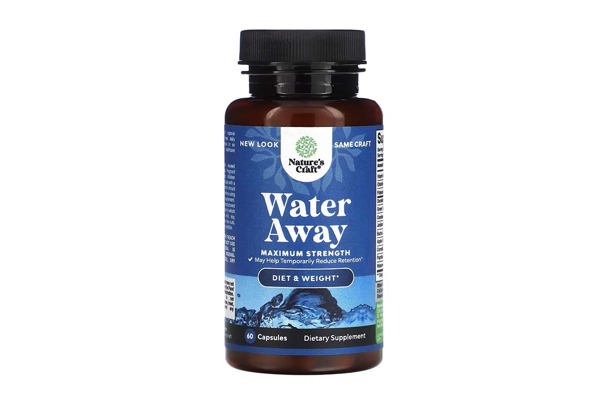 SUPPLIER NATURES CRAFT WATER AWAY 60 CAPSULES - Life Care Pharmacy