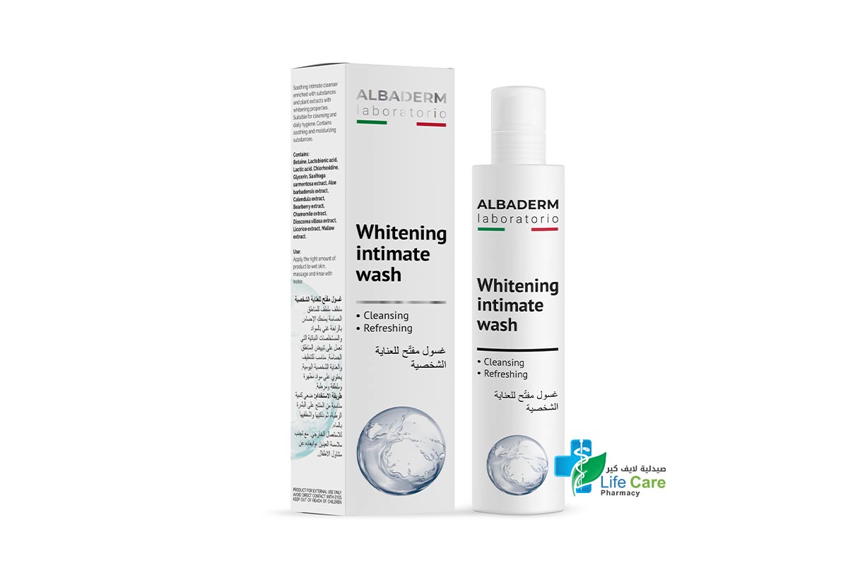 ALBADERM WHITENING INTIMATE WASH 200ML - Life Care Pharmacy