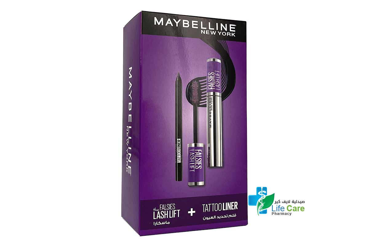 BOX MAYBELLINE THE FALSIES MASCARA PLUS TATTOO LINER - Life Care Pharmacy