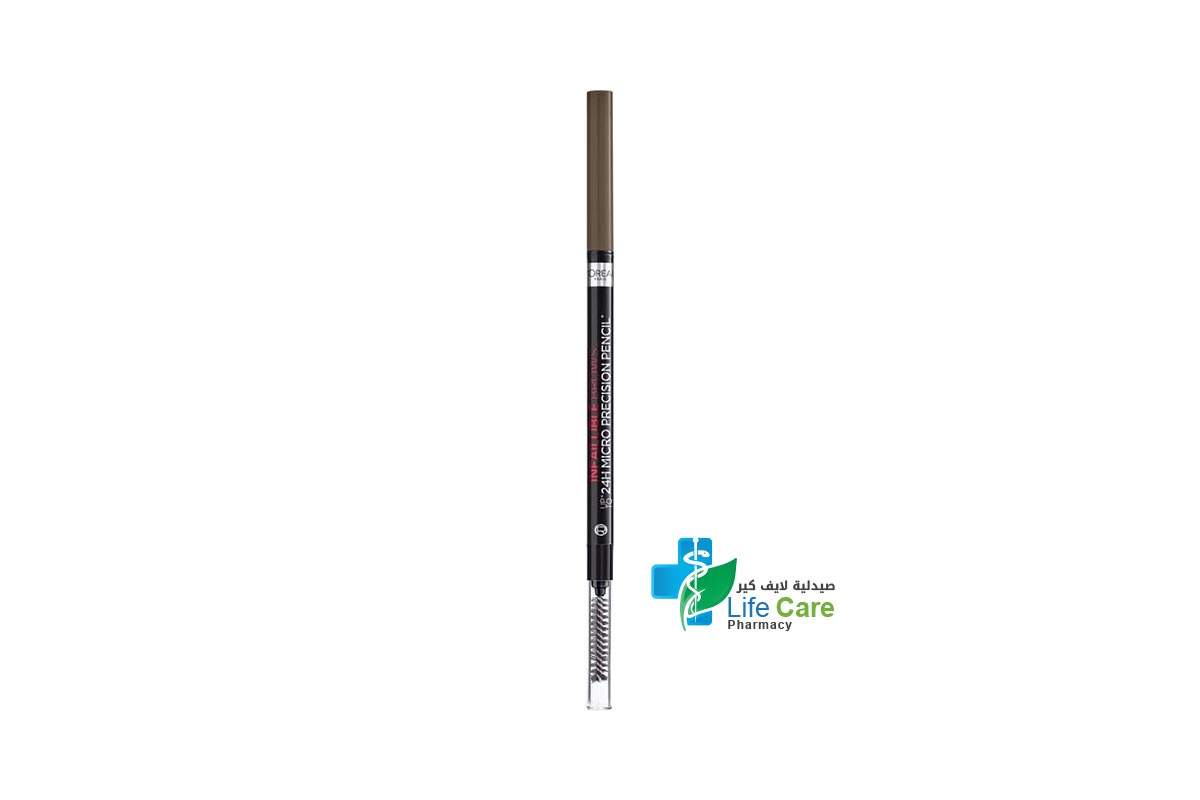 LOREAL INFAILLIBLE BROWS PENCIL 1.0 EBONY - Life Care Pharmacy