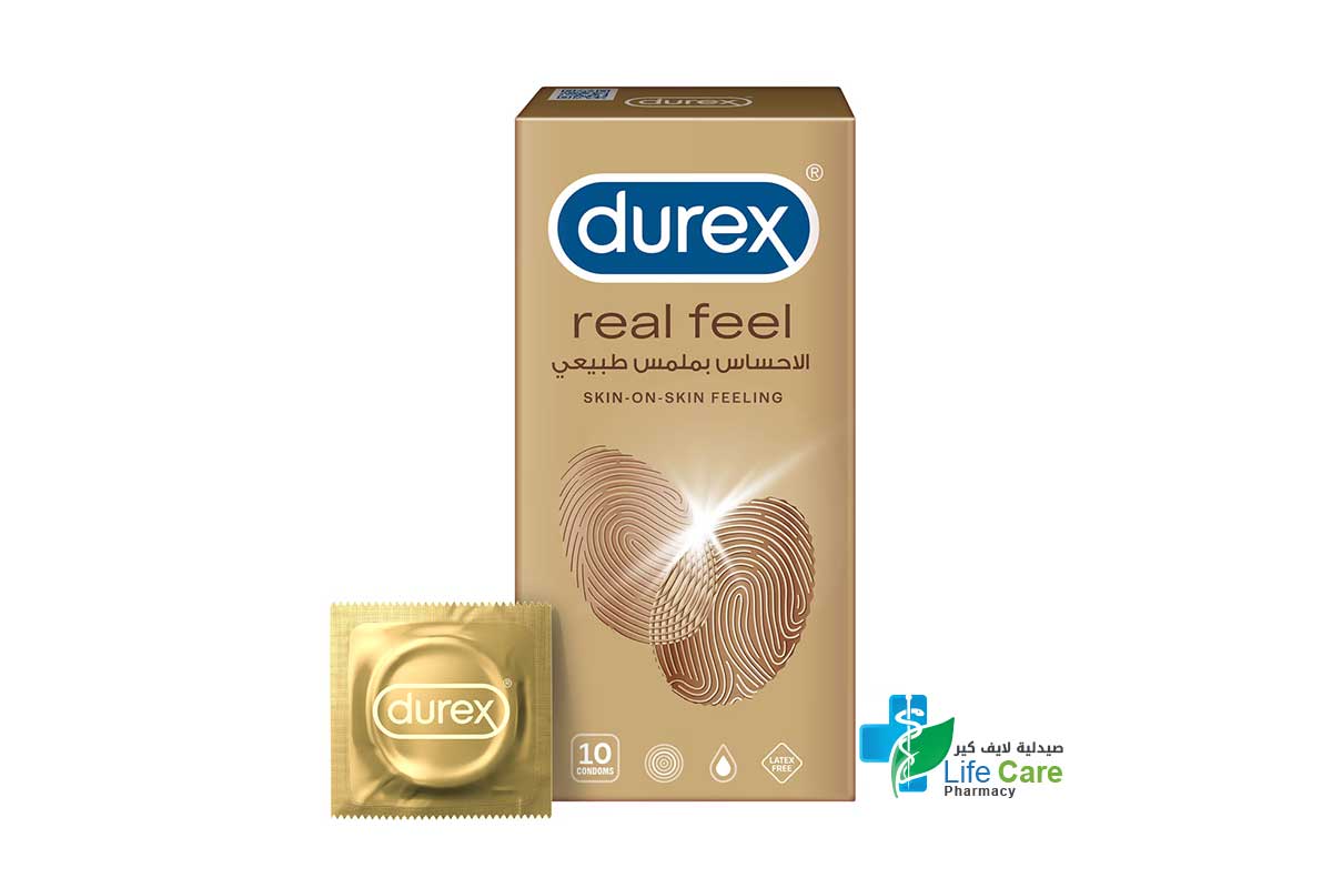 DUREX REAL FEEL 10 CONDOMS - Life Care Pharmacy