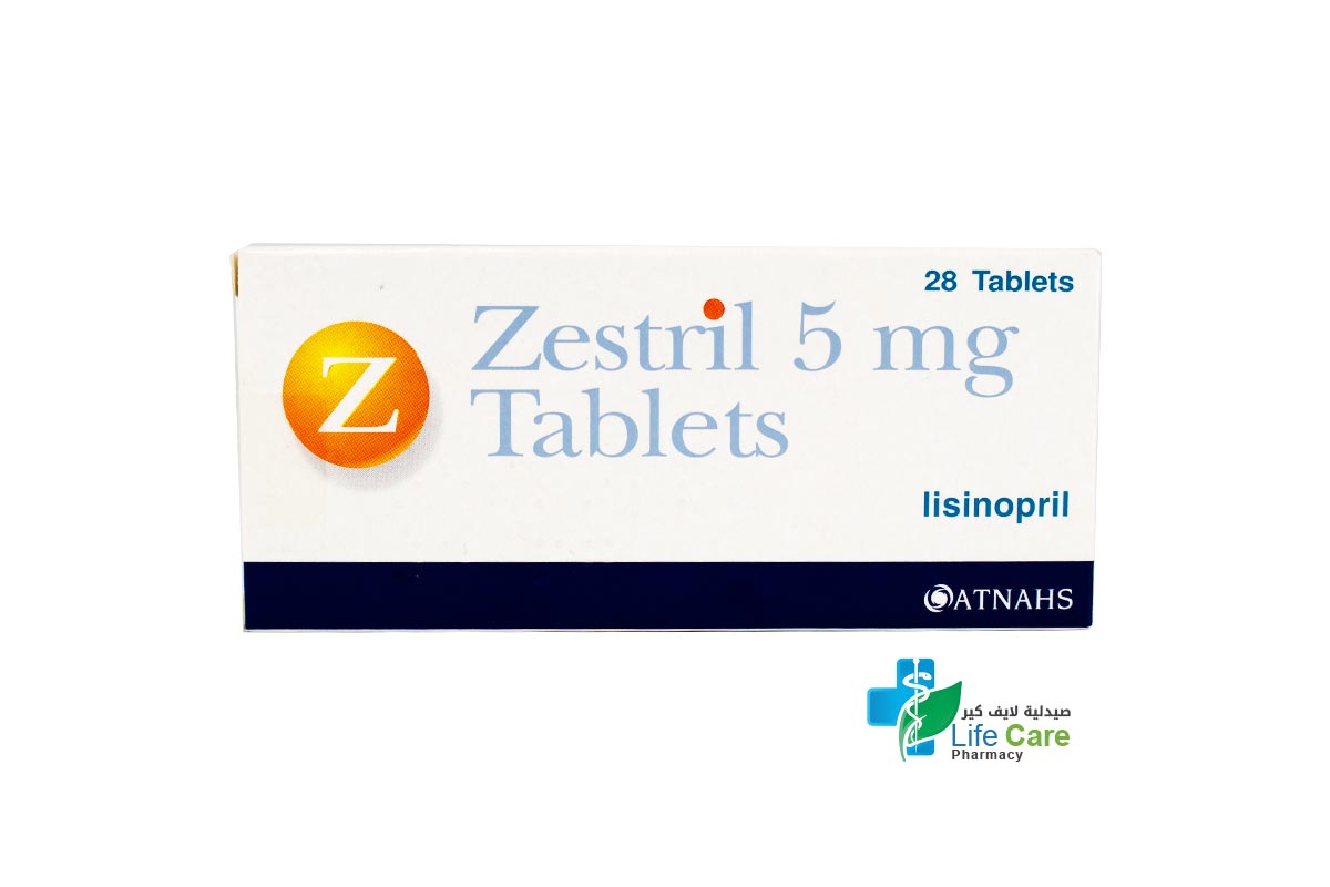 ZESTRIL 5 MG 28 TABLETS - Life Care Pharmacy