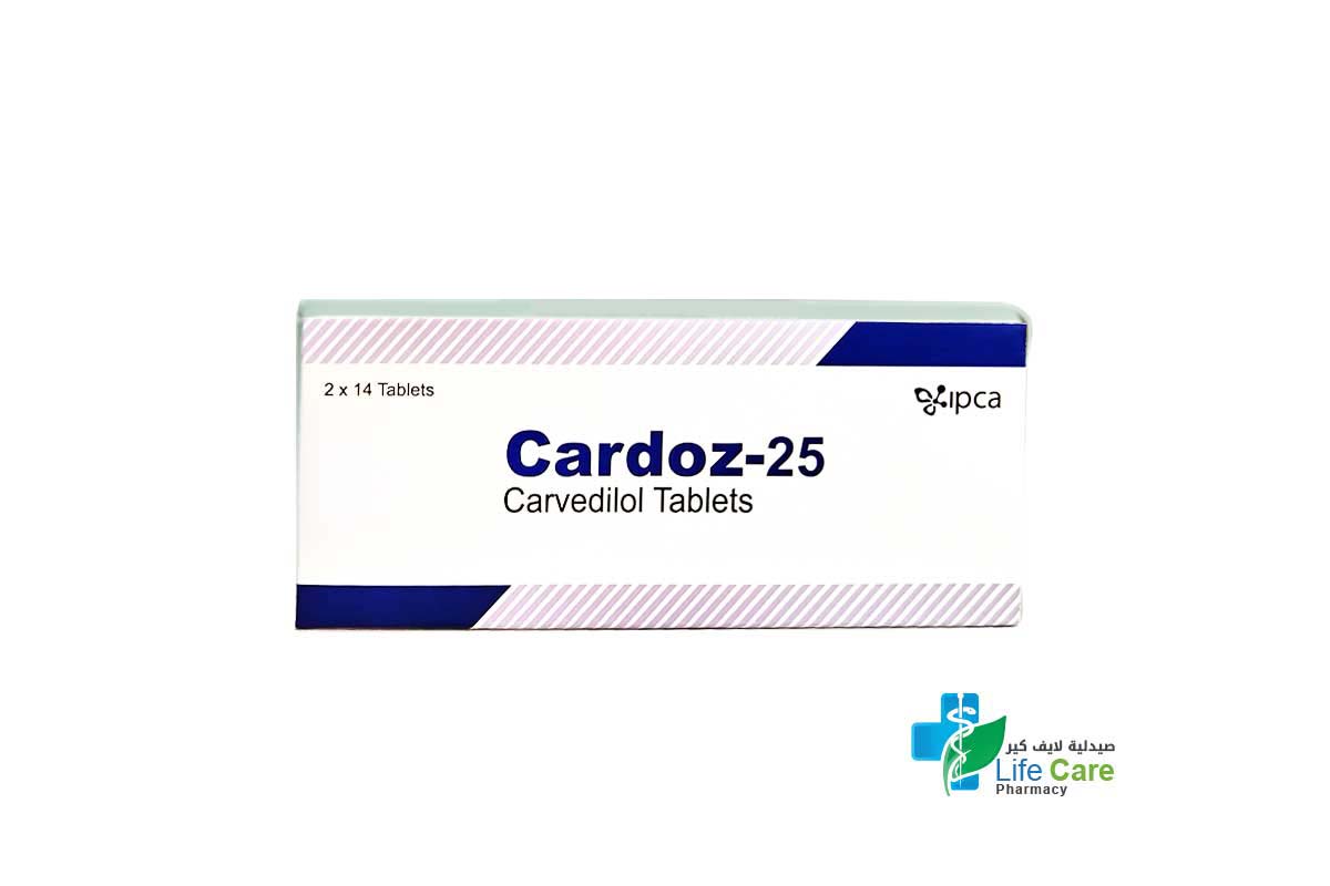 CARDOZ 25 MG 28 TABLETS - Life Care Pharmacy
