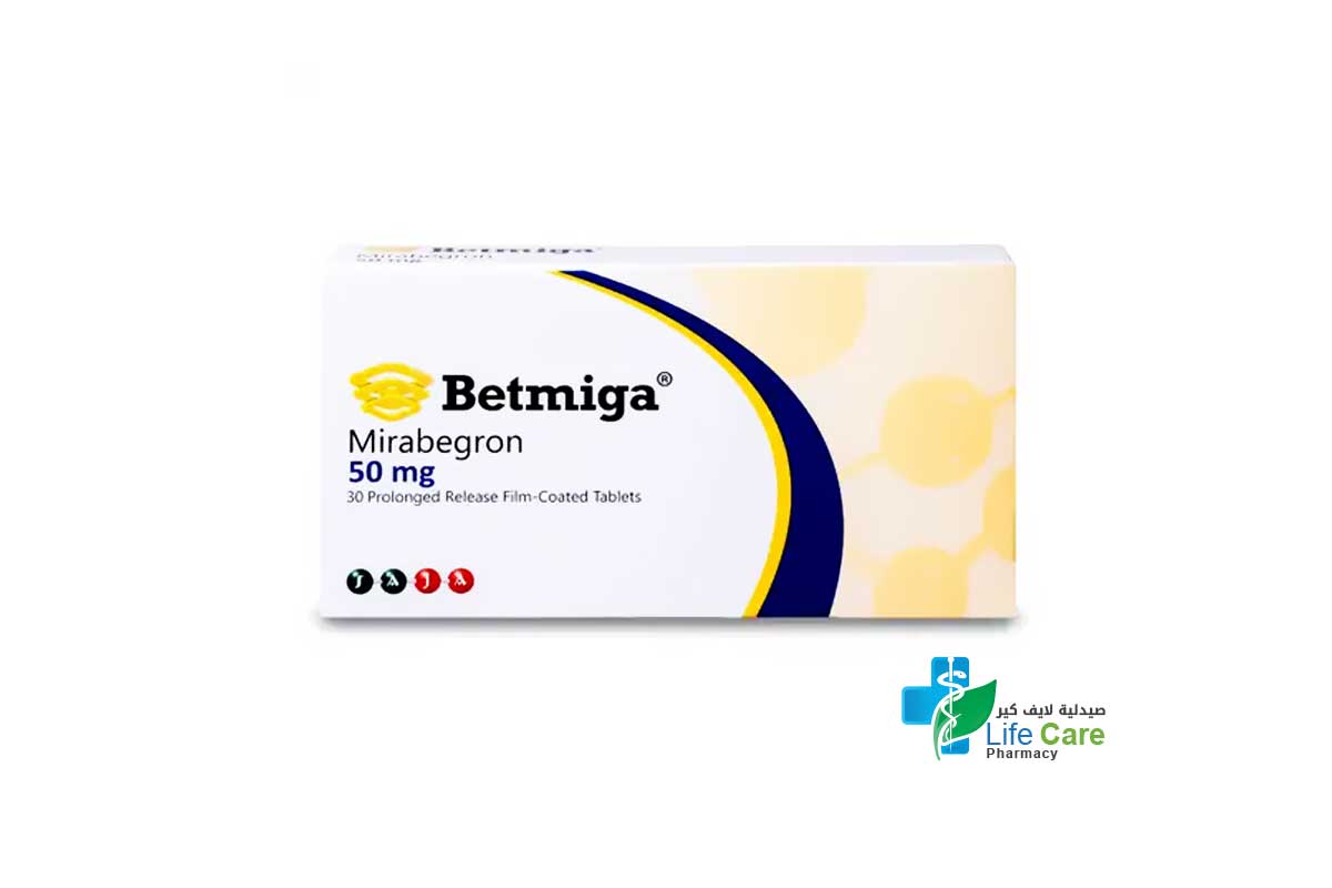 BETMIGA 50MG 30 TABLETS - Life Care Pharmacy