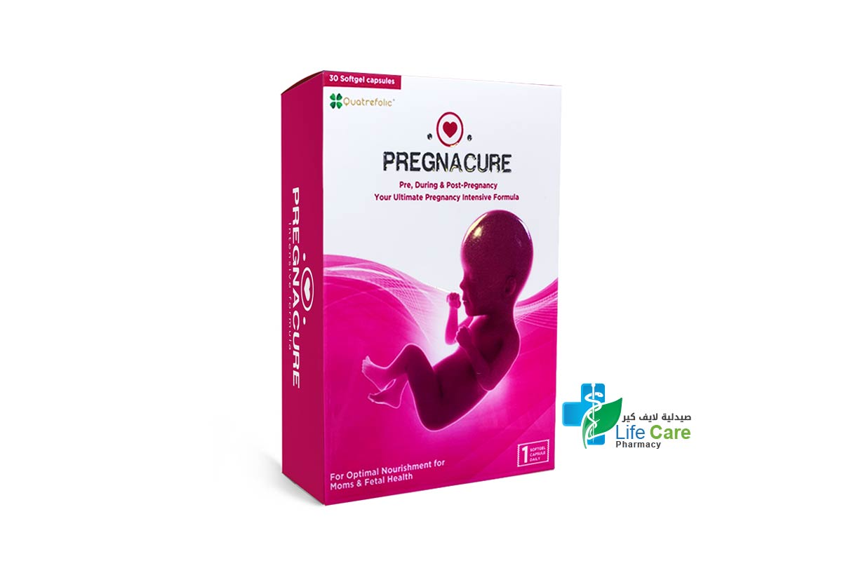 QUATREFOLIC PREGNACURE  30 SOFTGEL - Life Care Pharmacy