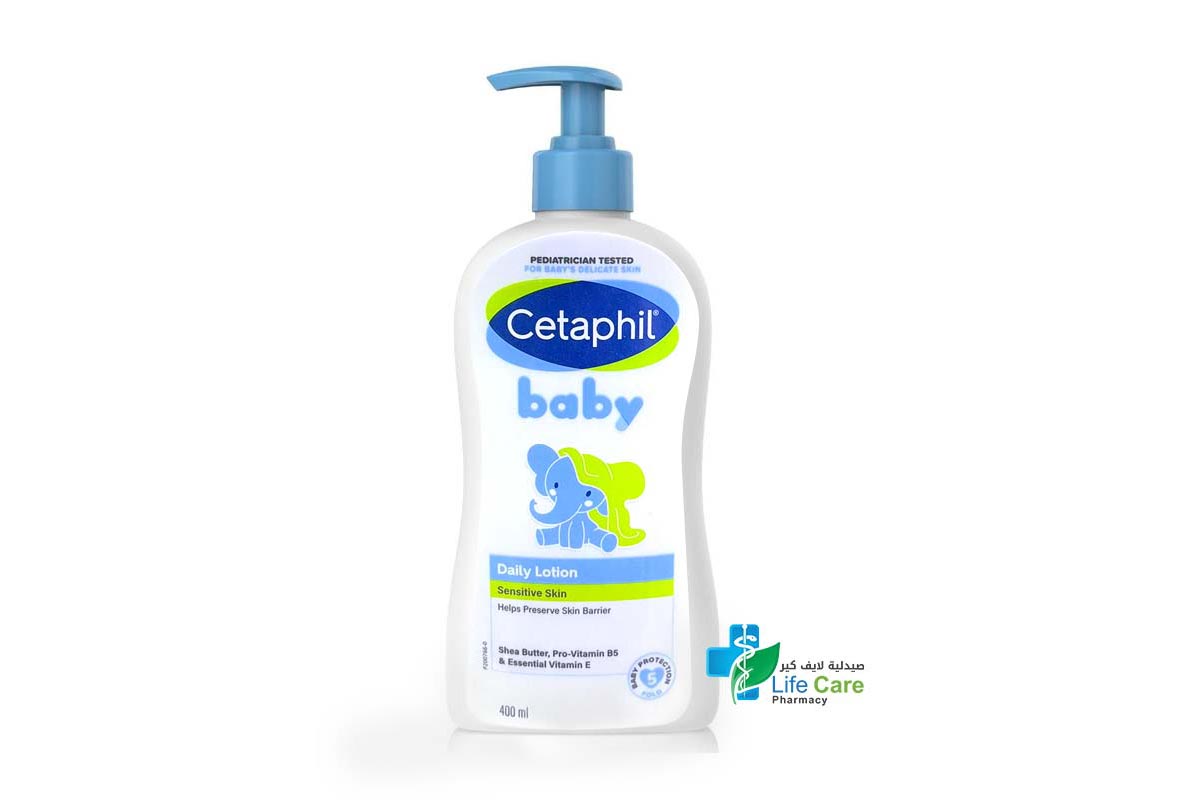 CETAPHIL BABY DAILY LOTION WITH SHEA BUTTER 400ML - Life Care Pharmacy