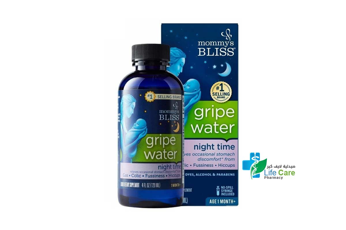 MOMMYS BLISS GRIPE WATER NIGHT TIME 120 ML - Life Care Pharmacy