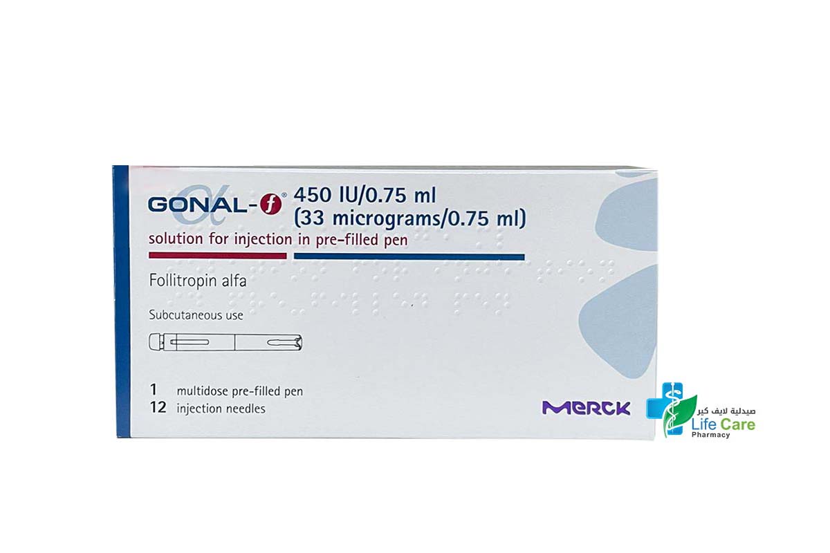 GONAL F 450 IU 0.75 ML PRE FILLED PEN - Life Care Pharmacy