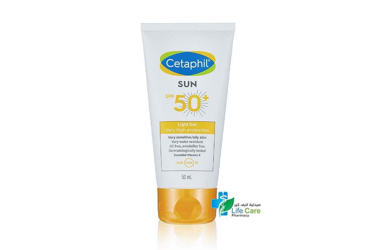 CETAPHIL SUN SPF50 PLUS LIGHT GEL 50 ML - Life Care Pharmacy