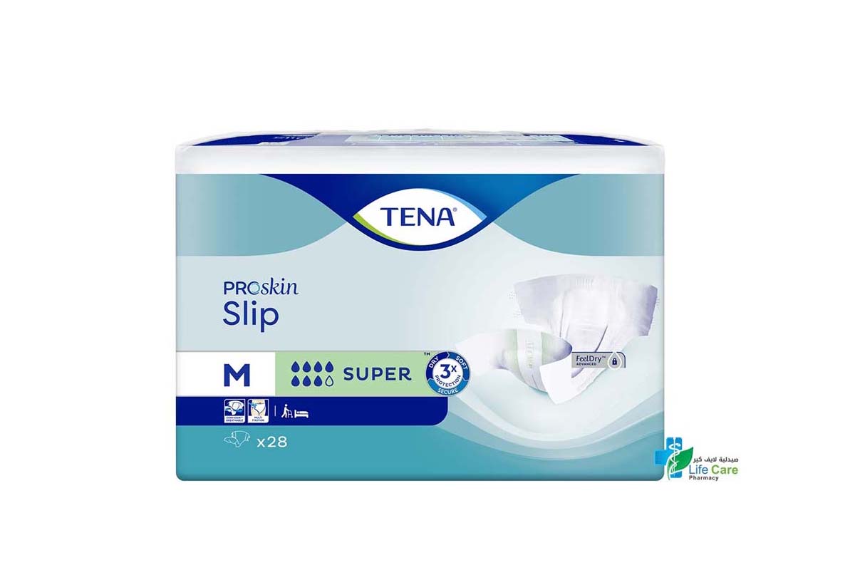 TENA SLIP PREMIUM SUPER MEDIUM 28 PCS - Life Care Pharmacy