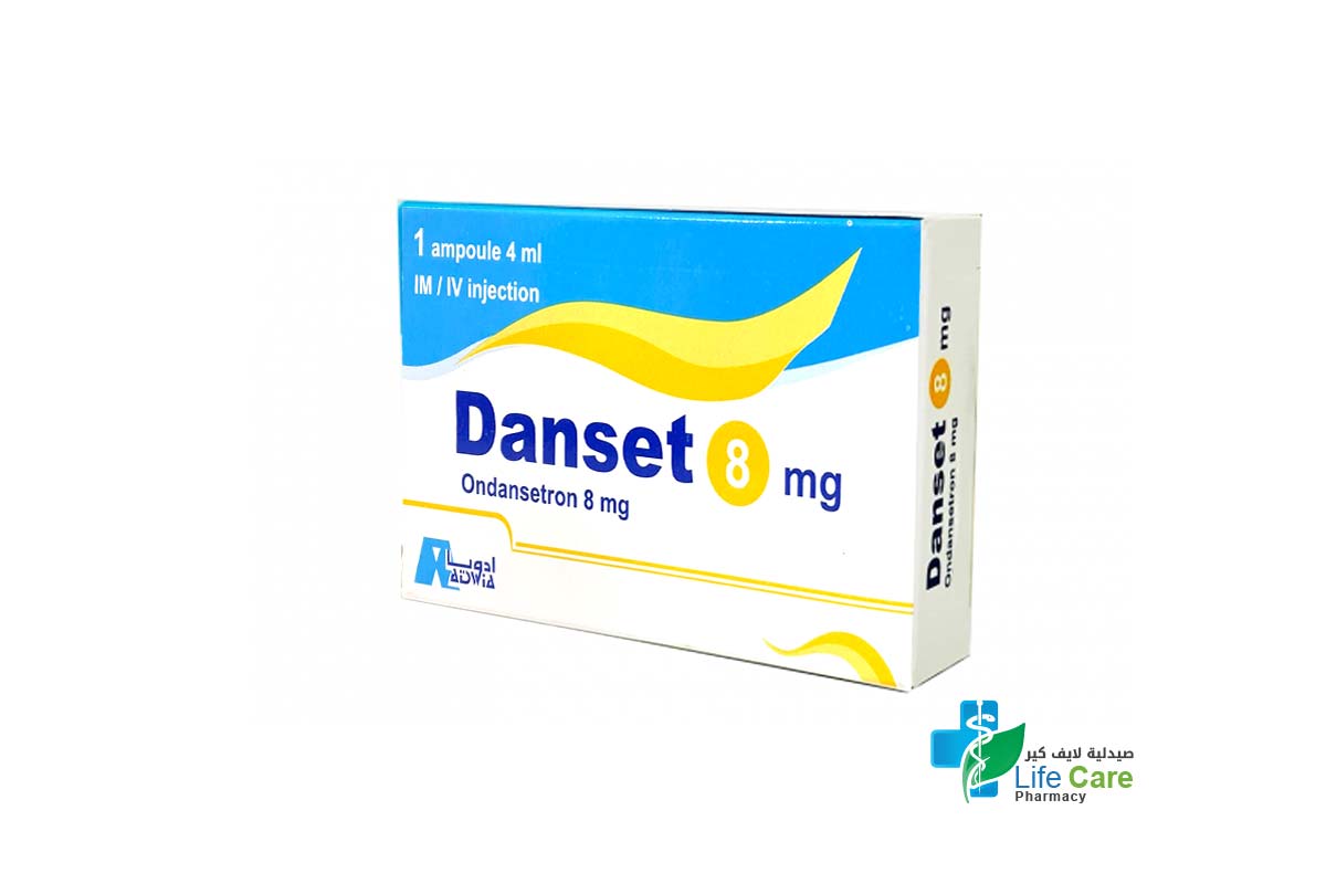 DANSET 8MG IM IV INJECTION 1 AMPOULE 4 ML - Life Care Pharmacy