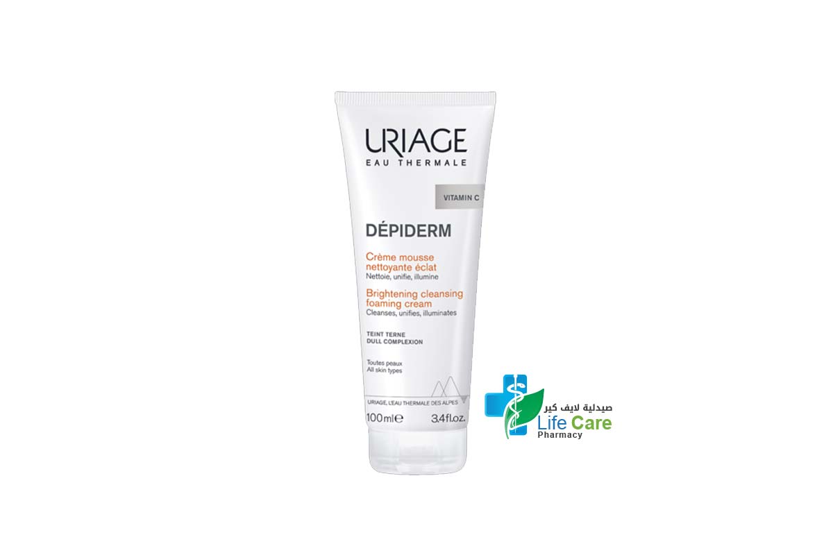 URIAGE DEPIDERM BRIGHTENING CLEANSING FOAMING CREAM 100 ML - Life Care Pharmacy