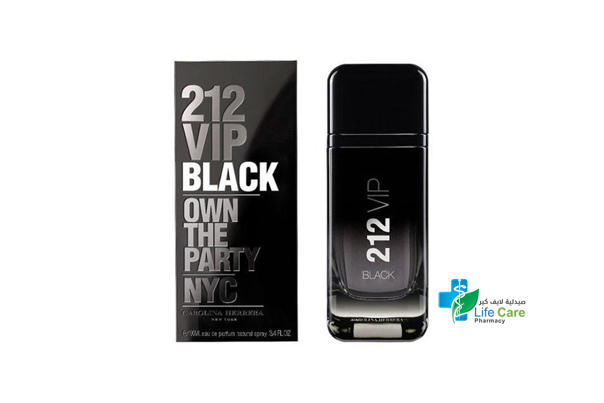 CAROLINA HERRERA 212 VIP BLACK PARFUM FOR MEN 100ML - Life Care Pharmacy