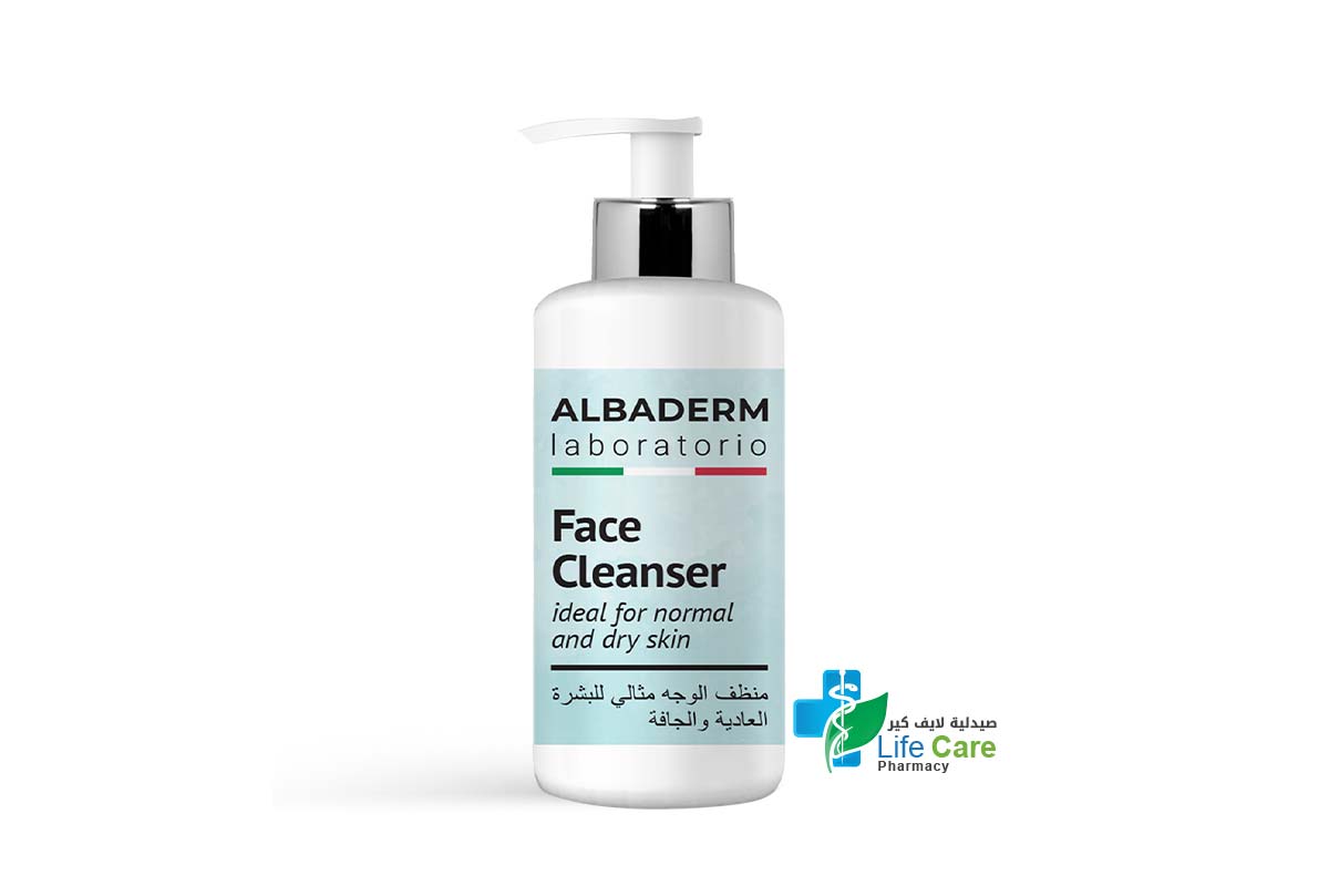 ALBADERM FACE CLEANSER GEL FOR NORMAL AND DRY SKIN 150 ML - Life Care Pharmacy