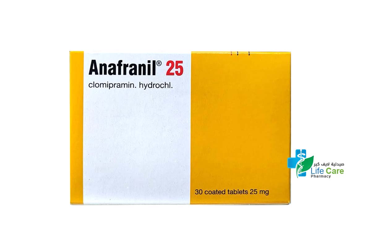 ANAFRANIL 25 MG 30 TABLETS - Life Care Pharmacy