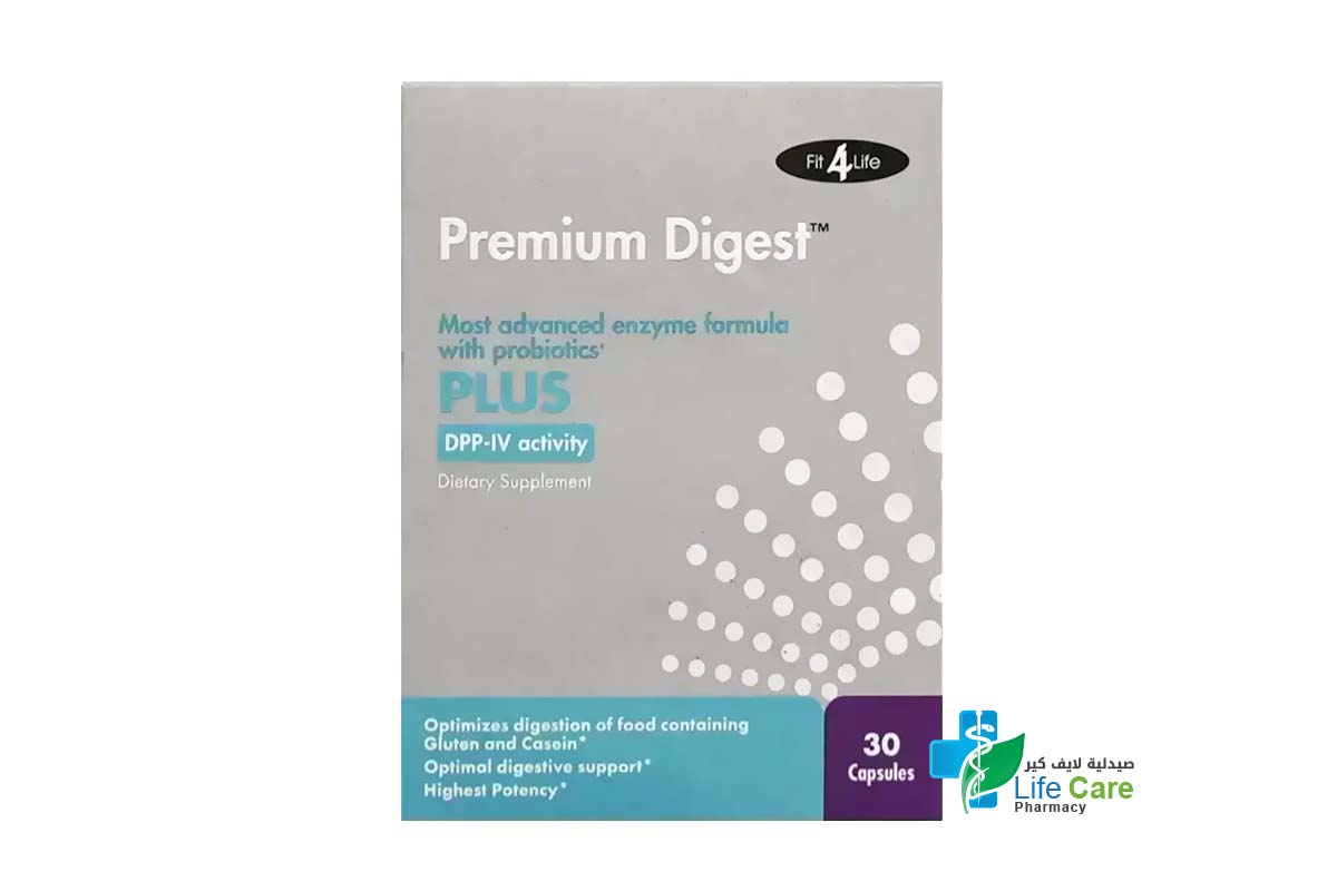 FIT4LIFE PREMIUM DIGEST PLUS 30 CAPSULES - Life Care Pharmacy
