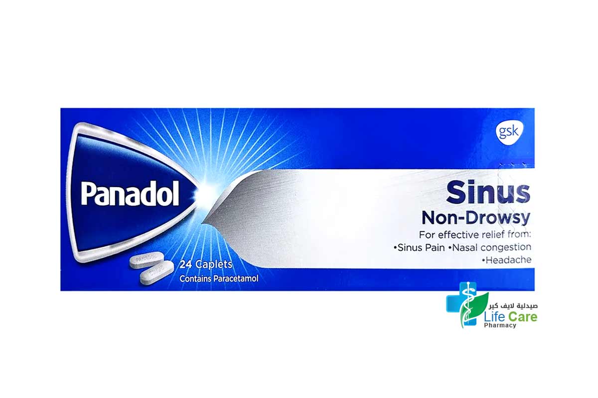 PANADOL SINUS 24 CAPLETS - Life Care Pharmacy