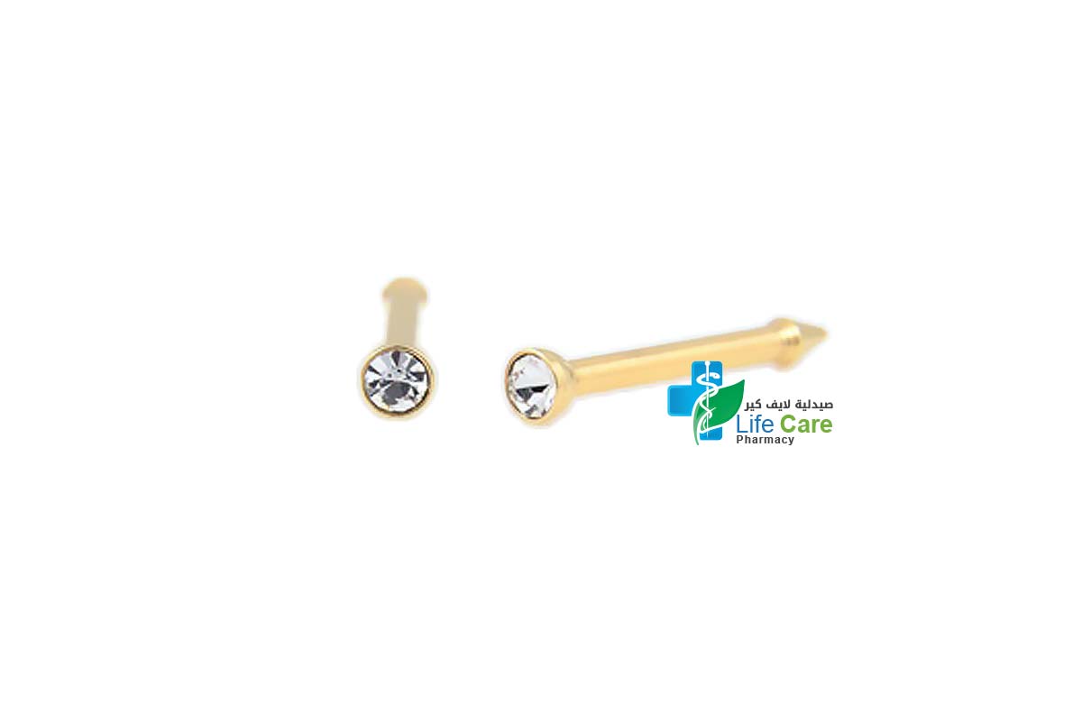 PRIMED NOSE PIERCING STAINLESS AND GOLD 18-204 - Life Care Pharmacy