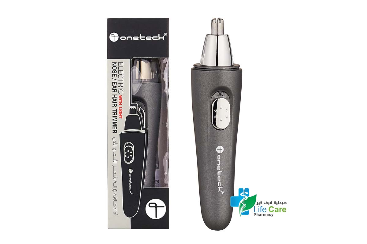 ONETECH ELECTRIC WITH LIGHT NOSE AND EAR HAIR TRIMMER - Life Care Pharmacy