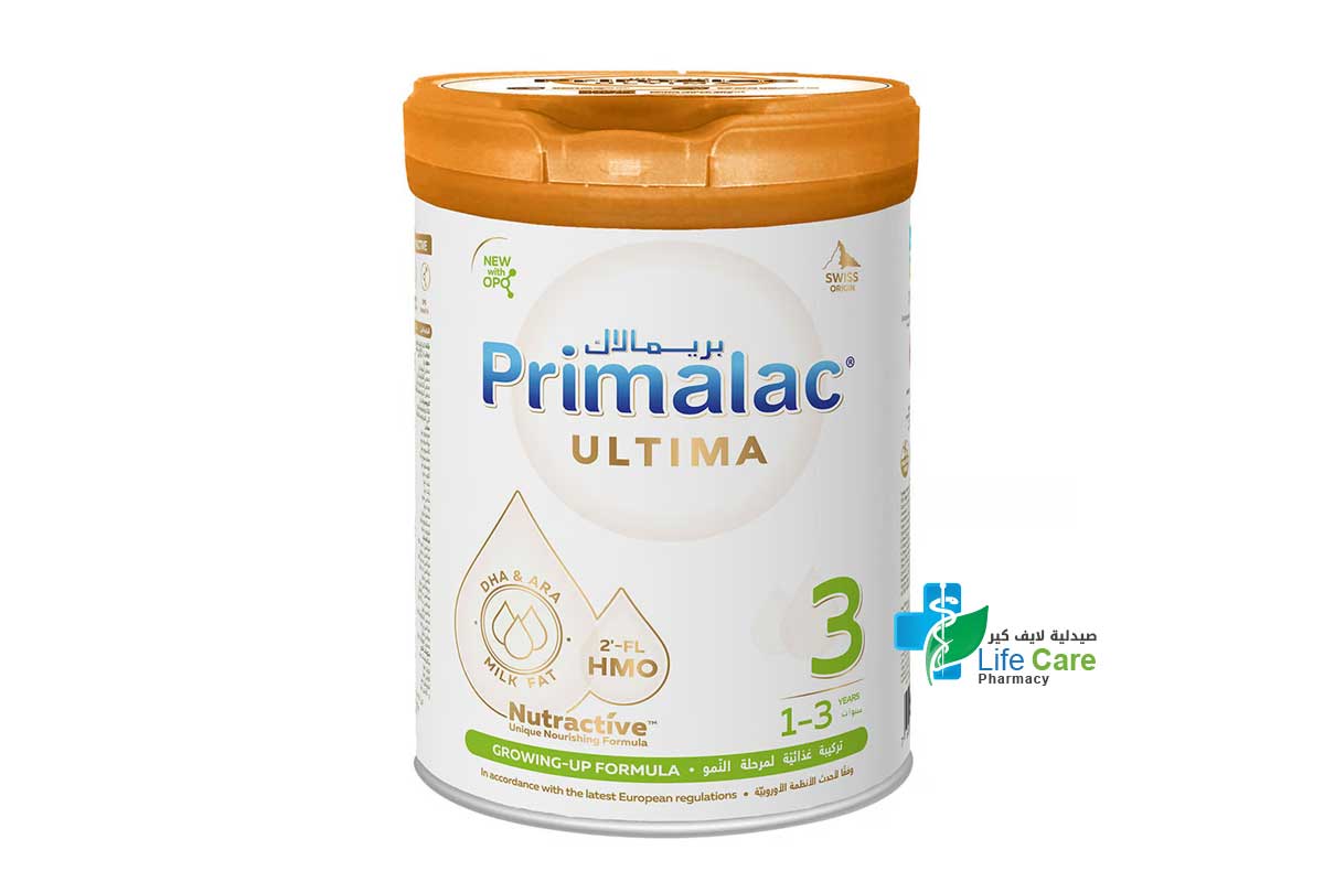 PRIMALAC ULTIMA NO 3 FROM 1 TO 3 YEARS 800GM - Life Care Pharmacy