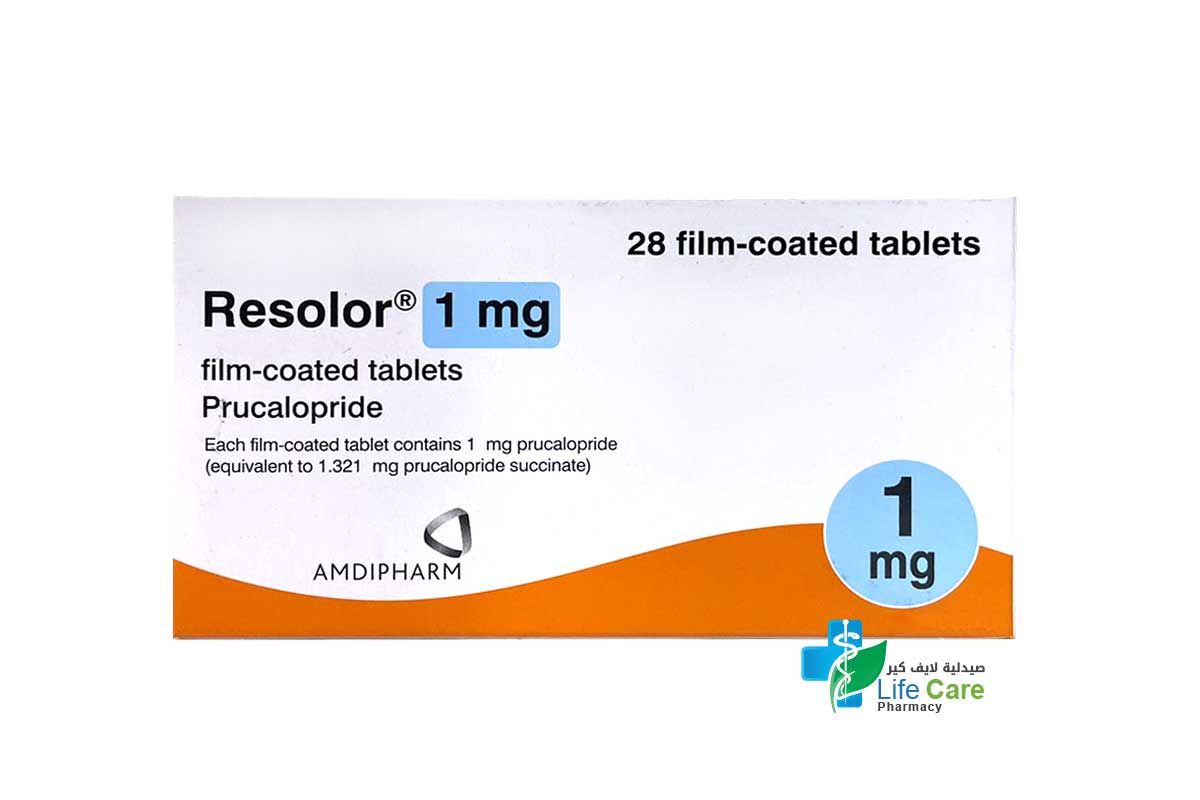 RESOLOR 1 MG 28 TABLETS - Life Care Pharmacy