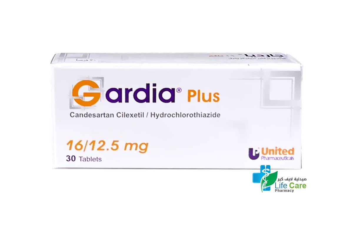 GARDIA PLUS 16/12.5 MG 30 TABLETS - Life Care Pharmacy