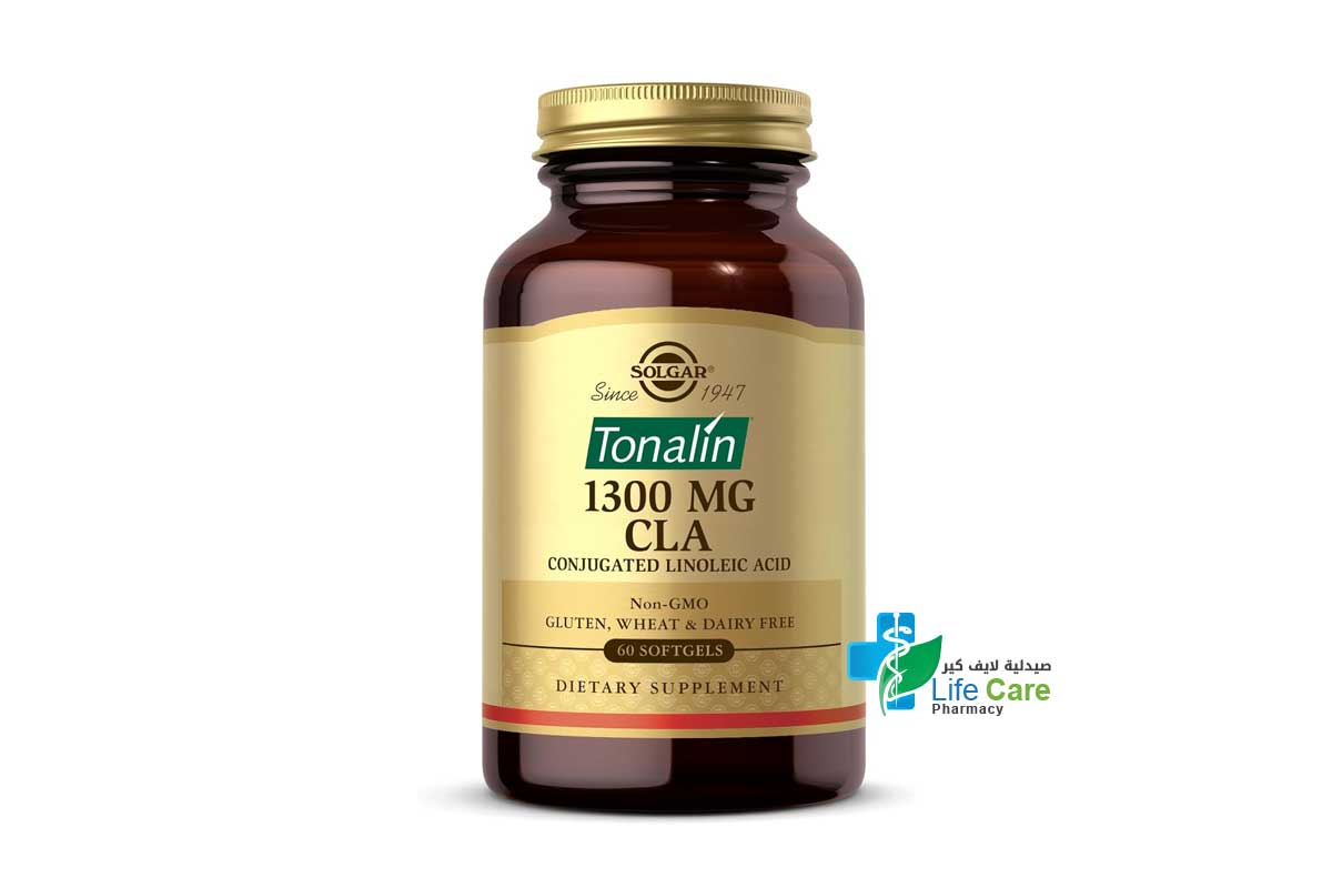 SOLGAR TONALIN 1300MG CLA 60 SOFTGELS - Life Care Pharmacy