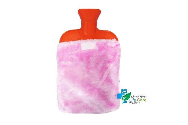 HOT WATER BAG COVERED COLOR PINK - Life Care Pharmacy