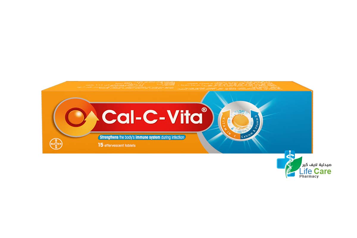 CAL-C-VITA IMMUNE SUPPORT WITH CALCIUM AND VITAMIN D AND C 15 EFFERVESCENT  TABLETS - Life Care Pharmacy