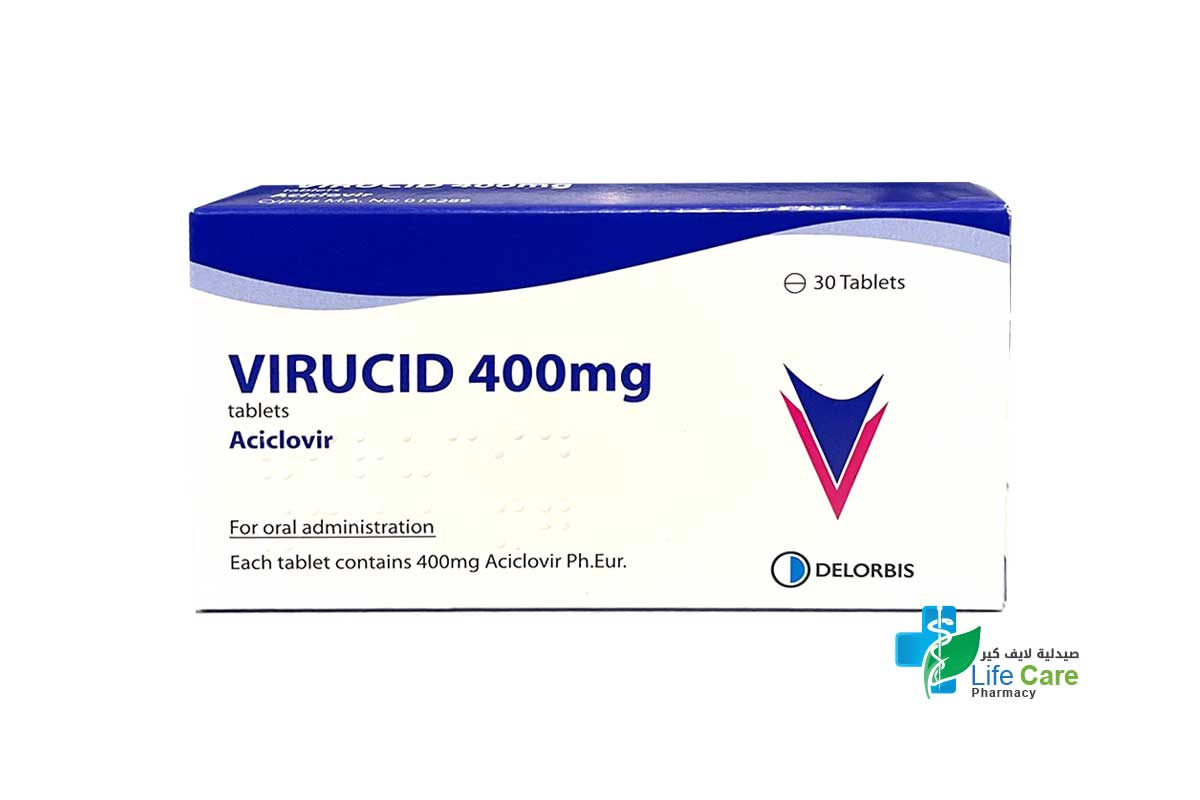 VIRUCID 400 MG 30 TABLETS - Life Care Pharmacy