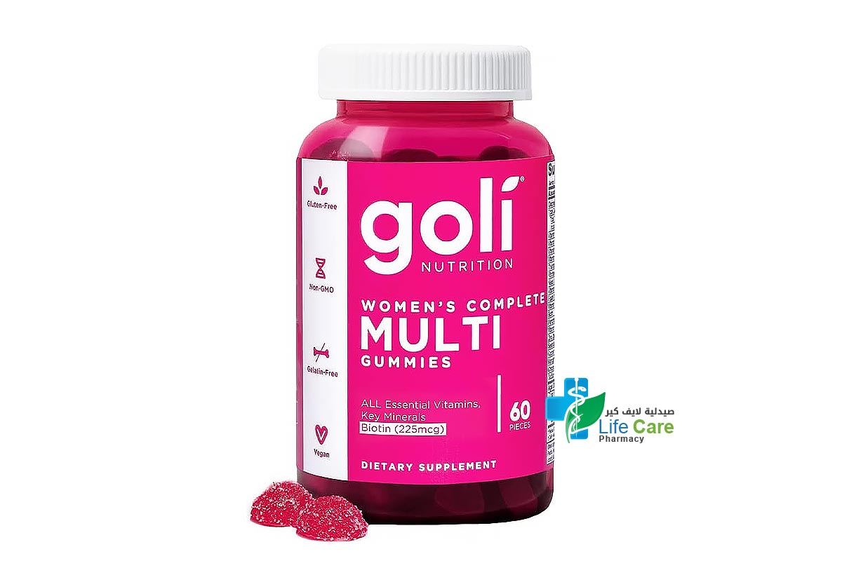 GOLI WOMENS COMPLETE MULTI GUMMIES 60 PIECES - Life Care Pharmacy