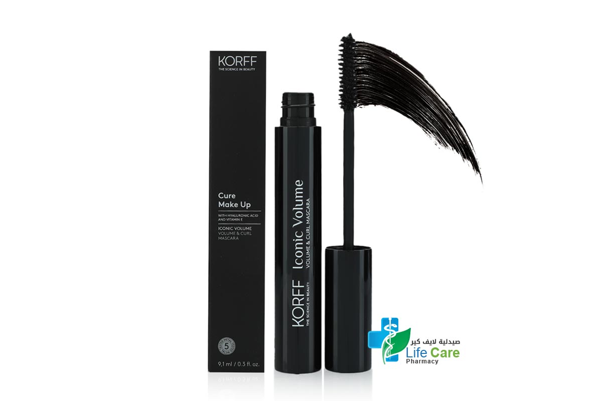 KORFF CURE MAKE UP ICONIC VOLUME MASCARA 9.1 ML - Life Care Pharmacy