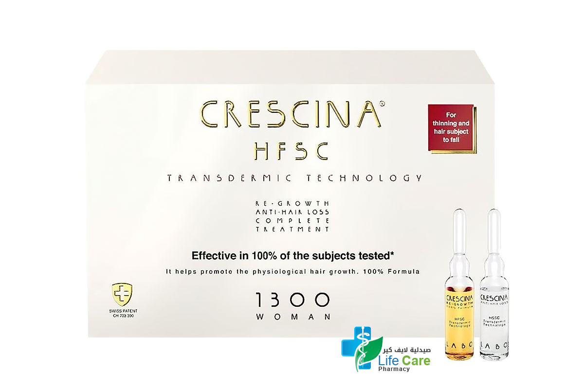 CRESCINA HFSC TRANSDERMIC 1300 WOMAN 10 PLUS 10 X3.5ML VIALS - Life Care Pharmacy