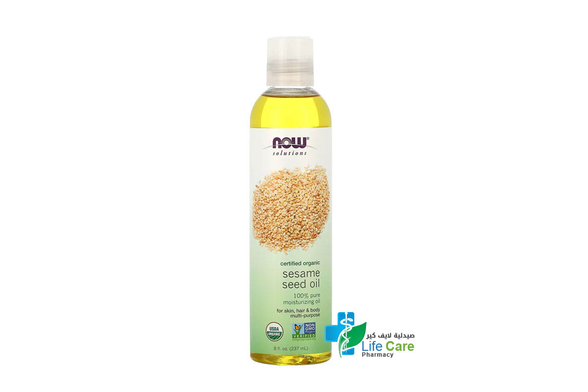 NOW SESAME SEED OIL 237 ML - Life Care Pharmacy