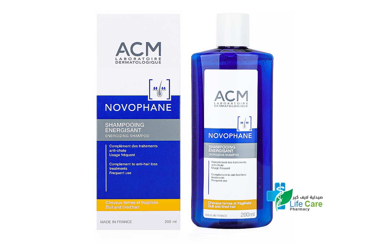 ACM NOVOPHANE ENERGIZING SHAMPOO 200ML - Life Care Pharmacy