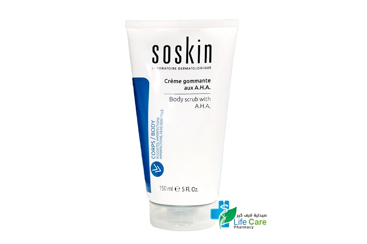 SOSKIN BODY SCRUB WITH A.H.A 150 ML - Life Care Pharmacy