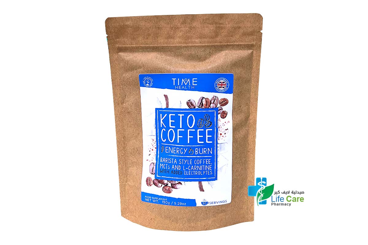 TIME HEALTH KETO COFFEE 150 GM - Life Care Pharmacy