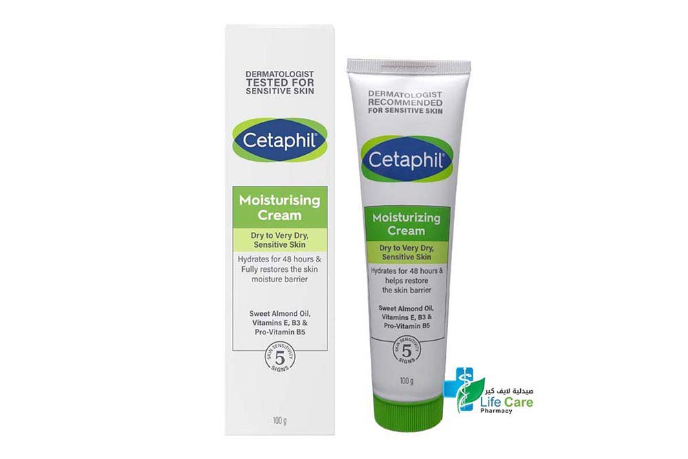 CETAPHIL MOISTURIZING CREAM 100 GM - Life Care Pharmacy