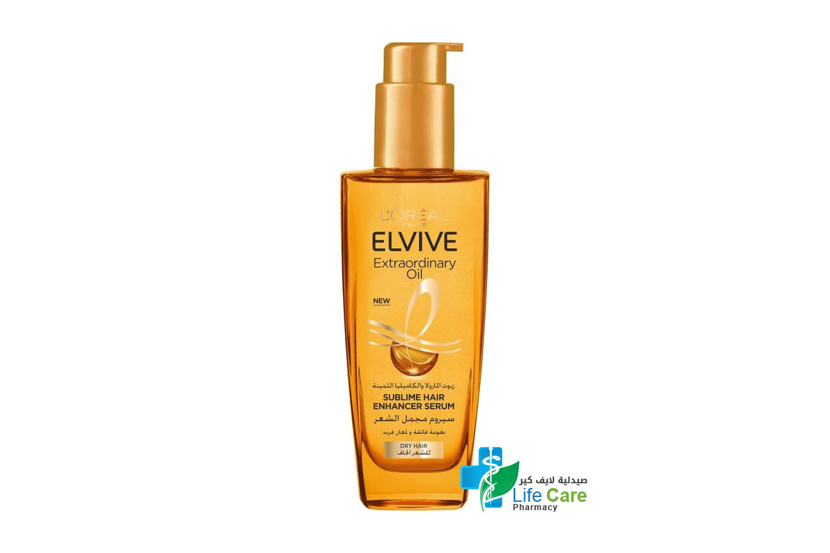 LOREAL ELVIVE EXTRAORDINARY HAIR OIL SERUM FOR DRY HAIR 100 ML - Life Care Pharmacy