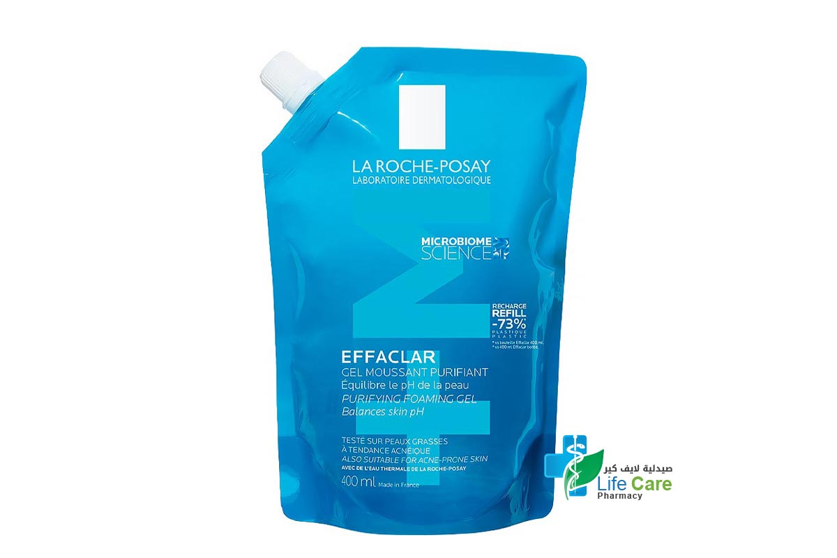 LA ROCHE POSAY EFFACLAR GEL MOUSSANT PURIFIANT 400 ML - Life Care Pharmacy