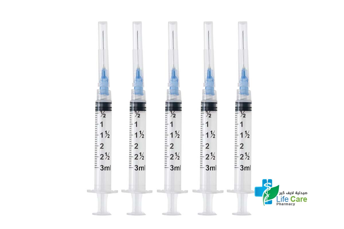 MEDEX DISPOSABLE SYRINGE 3ML 23G 5 PIECES - Life Care Pharmacy