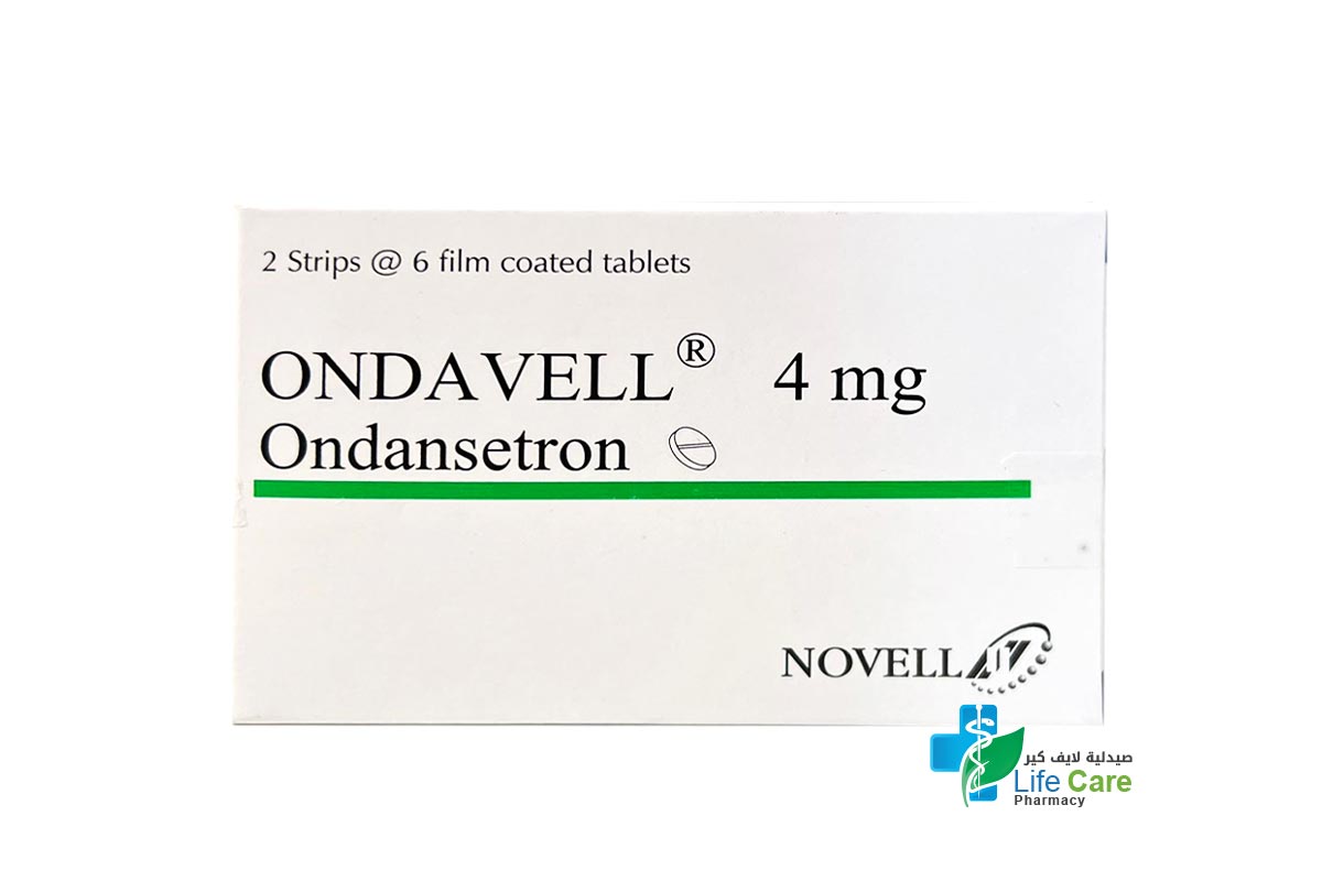 ONDAVELL 4MG 12 TABLETS - Life Care Pharmacy