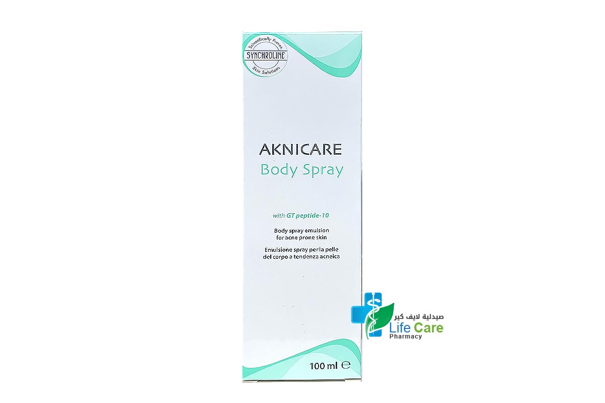 AKNICARE BODY SPRAY 100 ML - Life Care Pharmacy