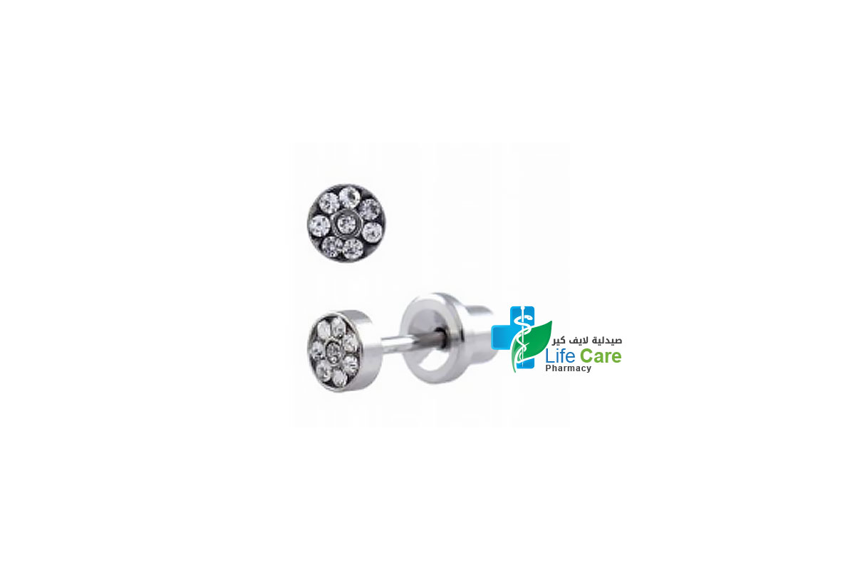 PRIMED EAR PIERCING S53-404H 4MM RINGBUTTON CLEAR - Life Care Pharmacy