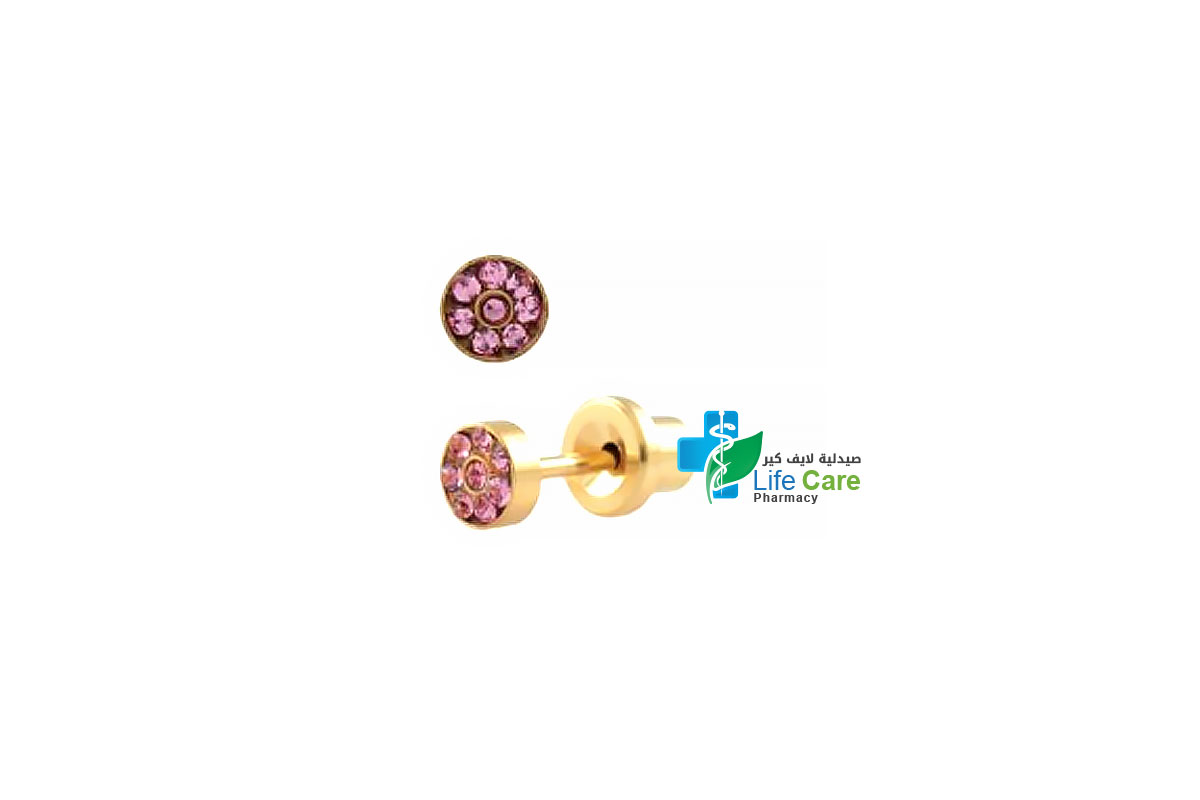 PRIMED EAR PIERCING S54-415HG/P4MM RINGBUTTON PINK - Life Care Pharmacy