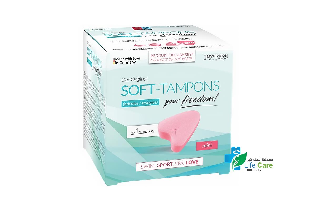 JOY DIVISION SOFT TAMPONS MINI 3 PCS - Life Care Pharmacy