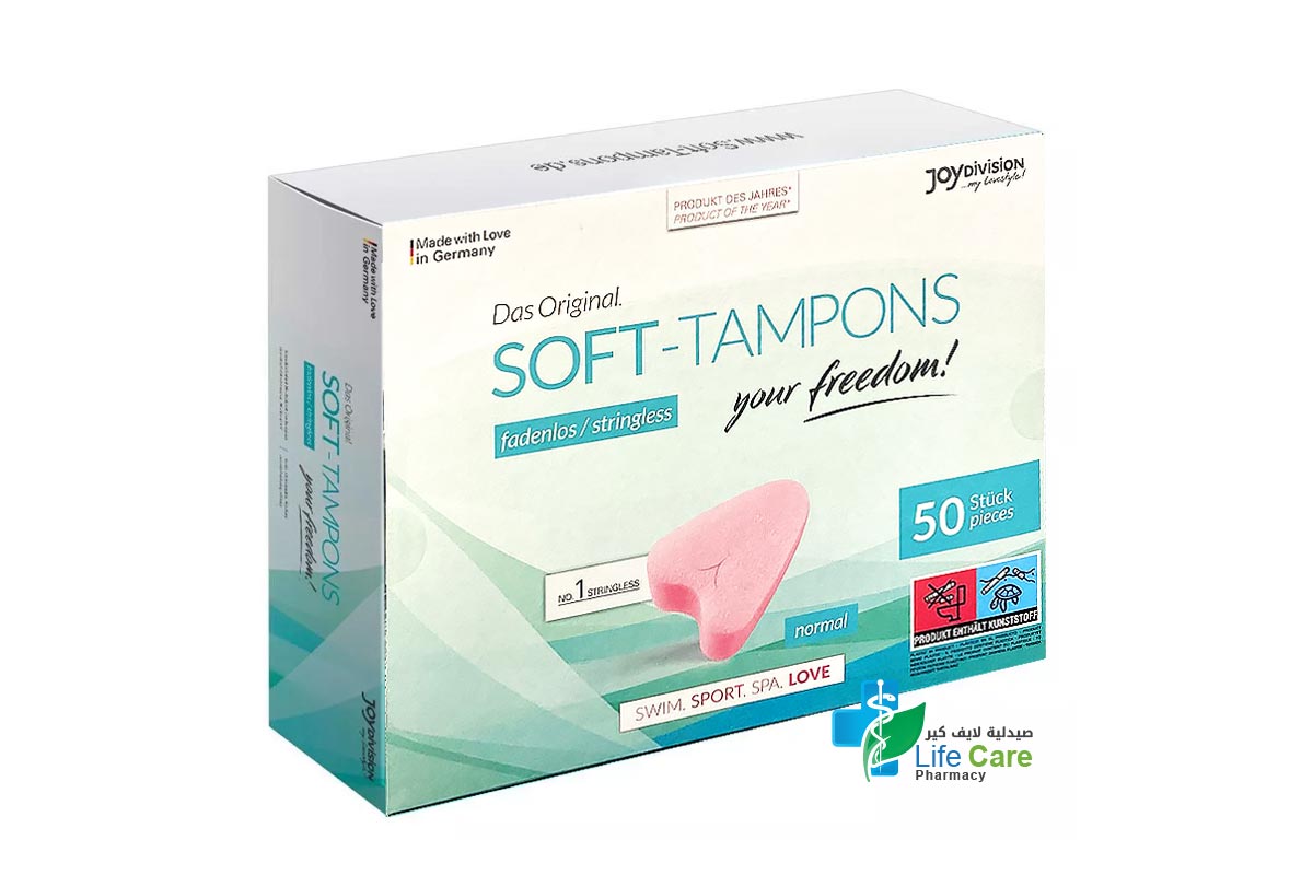 JOY DIVISION SOFT TAMPONS NORMAL 50 PCS - Life Care Pharmacy