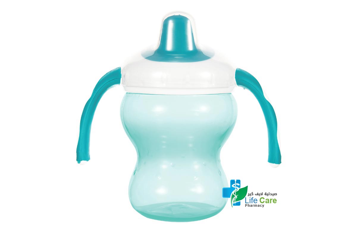 MOMEASY TRAINING CUP FROM 6 MONTHS COLOR WHITE AND GREEN 180 ML - Life Care Pharmacy