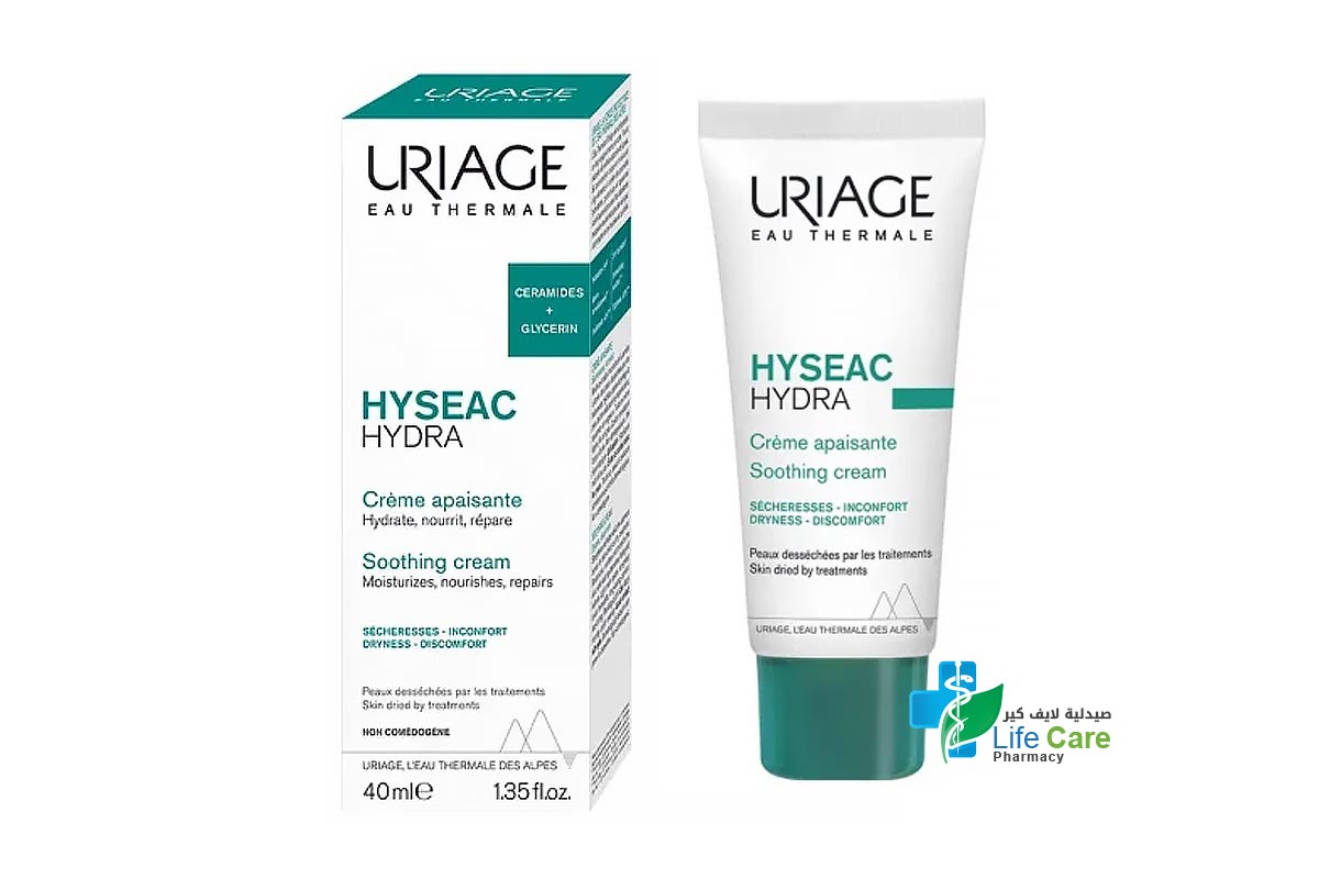 URIAGE HYSEAC HYDRA SOOTHING CREAM 40 ML - Life Care Pharmacy