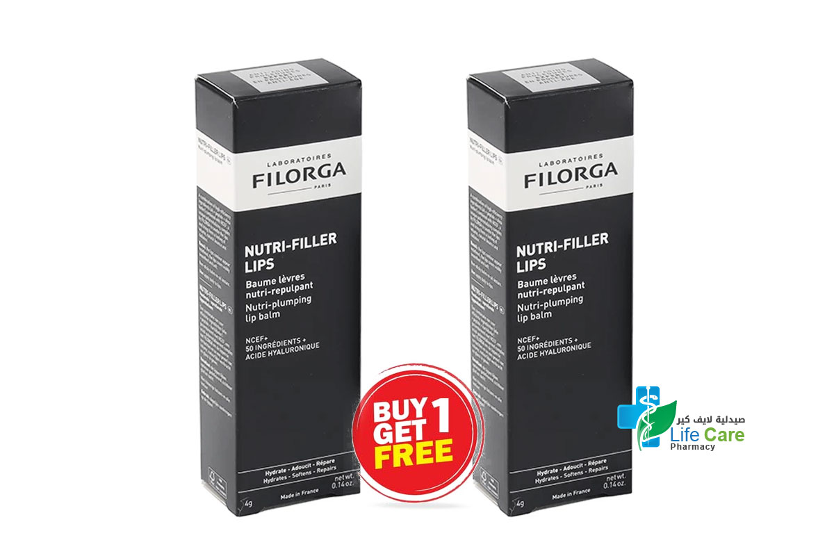 BOX BUY1GET1 FILORGA NUTRI FILLER LIPS 4 GM - Life Care Pharmacy